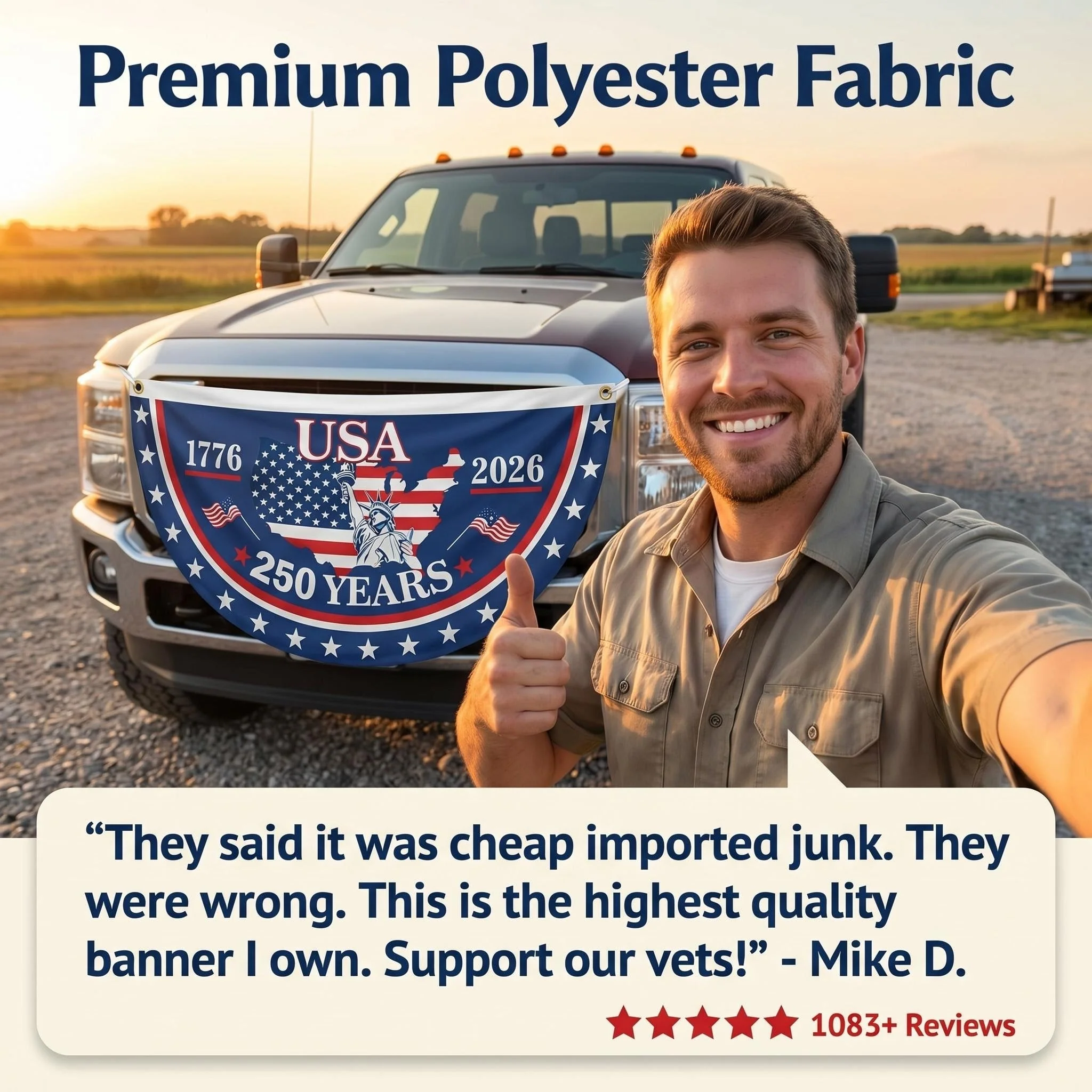 100% Veteran Owned / Handcrafted in USA-250th Anniversary Banners - Image 13