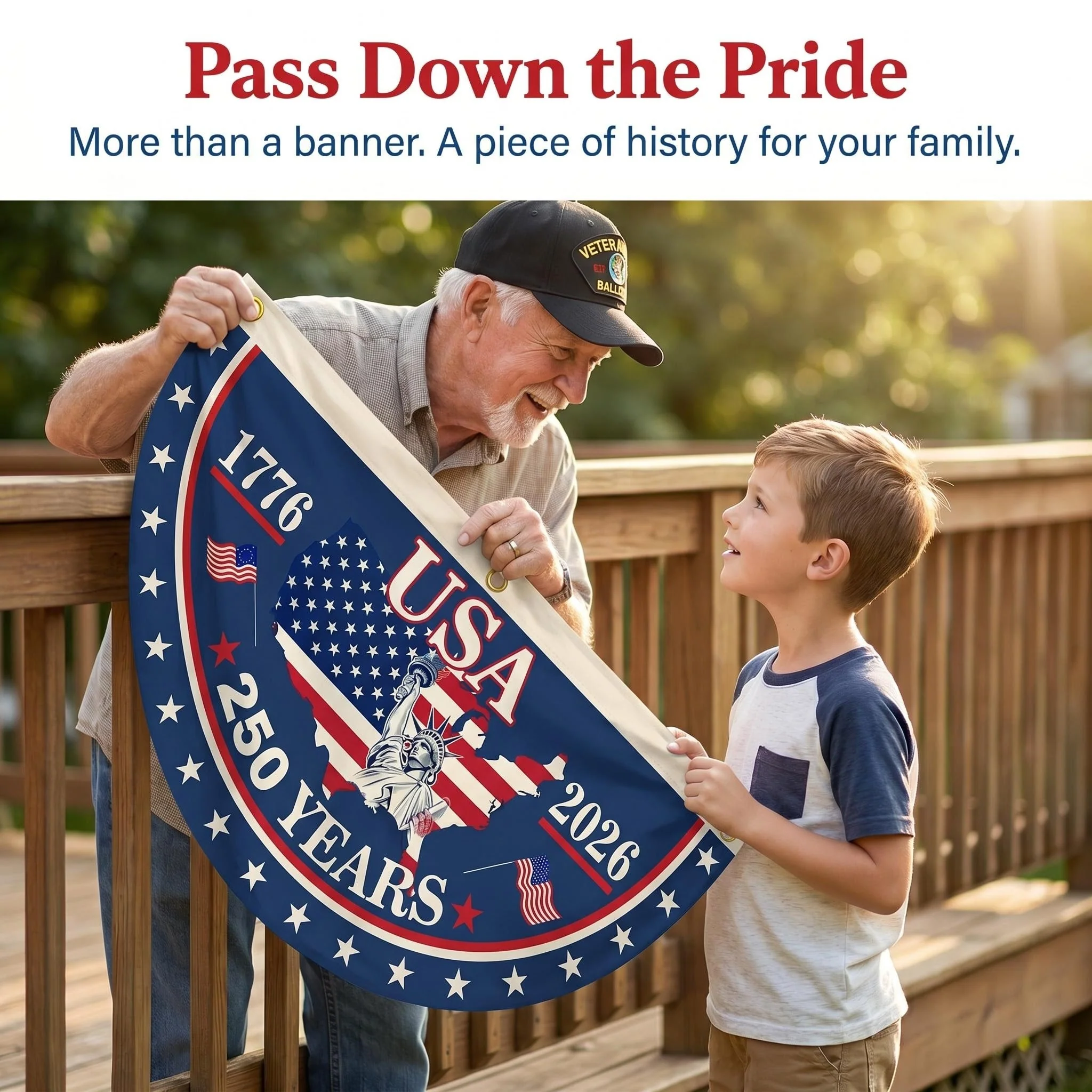 100% Veteran Owned / Handcrafted in USA-250th Anniversary Banners - Image 7