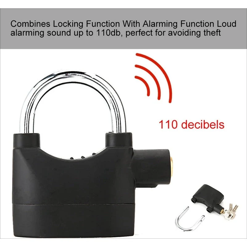 110dB Loud Alarm Padlock - Image 2