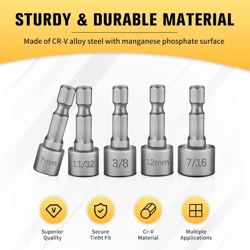 14 Pcs Nut Driver Bit Set - Image 3