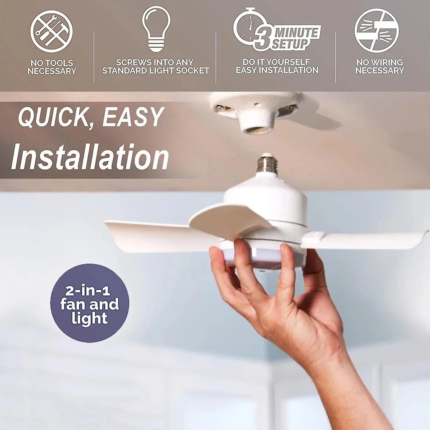 2-in-1 Dimmable Socket Fan - Image 13