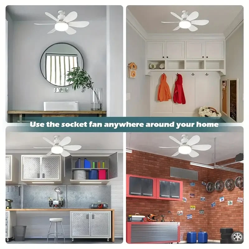 2-in-1 Dimmable Socket Fan - Image 5