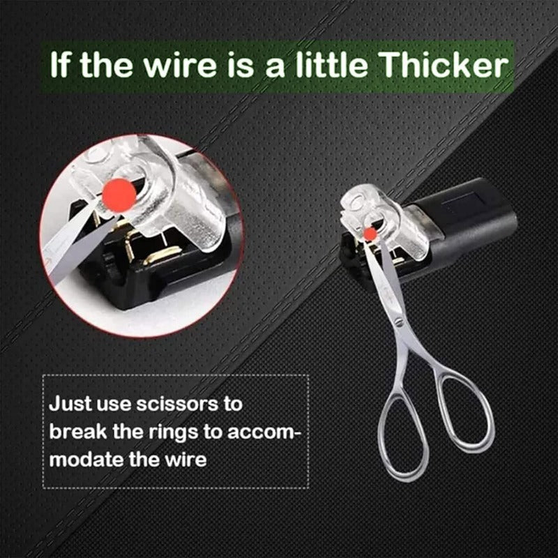 2-Pin Solderless Wire Connector – Compact Plug for LED Strips & 18–22 AWG Cables - Image 5