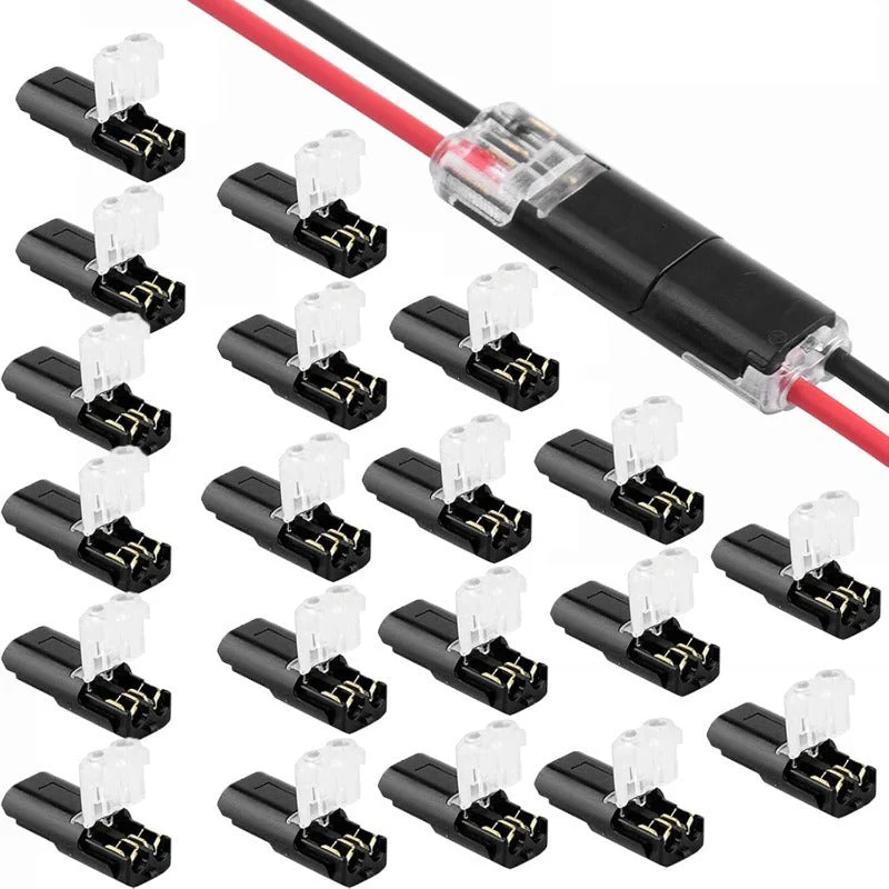 2-Pin Solderless Wire Connector – Compact Plug for LED Strips & 18–22 AWG Cables - Image 7