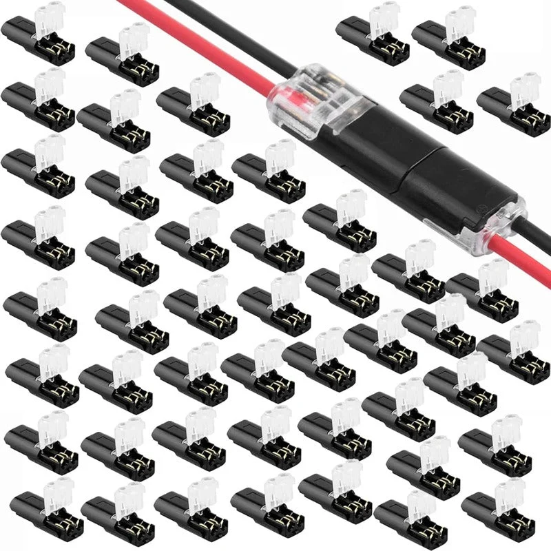 2-Pin Solderless Wire Connector – Compact Plug for LED Strips & 18–22 AWG Cables - Image 9