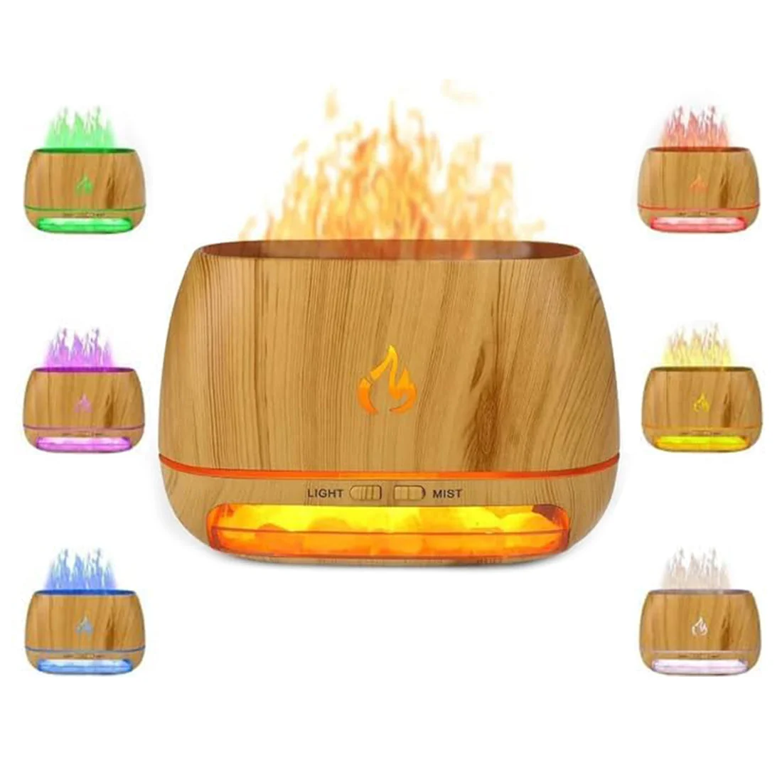 Woyuosn 3-in-1 Himalayan Salt Rock Scent Diffuser - Image 2