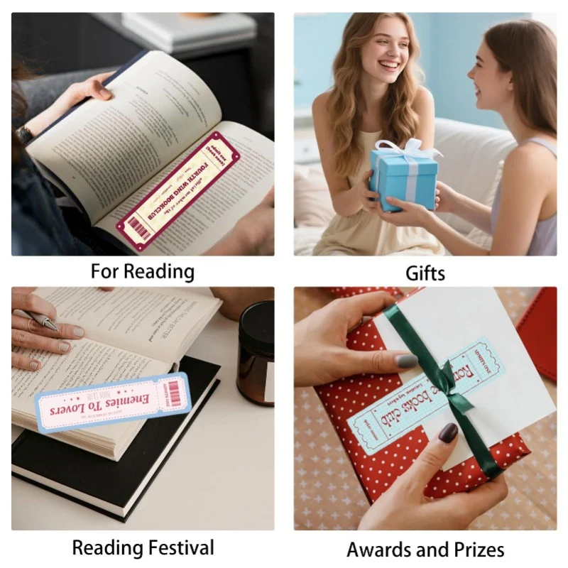 30 Vintage Ticket Bookmarks - Image 4
