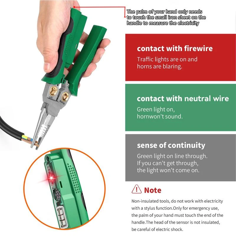 8-in-1 Multifunctional Wire Stripper with Voltage Detection - Image 2