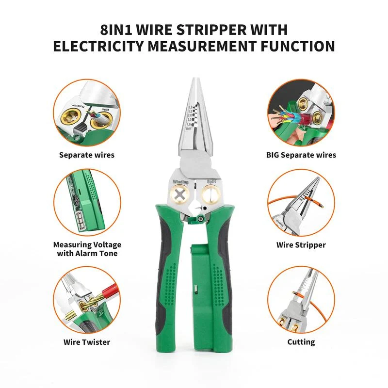 8-in-1 Multifunctional Wire Stripper with Voltage Detection - Image 6