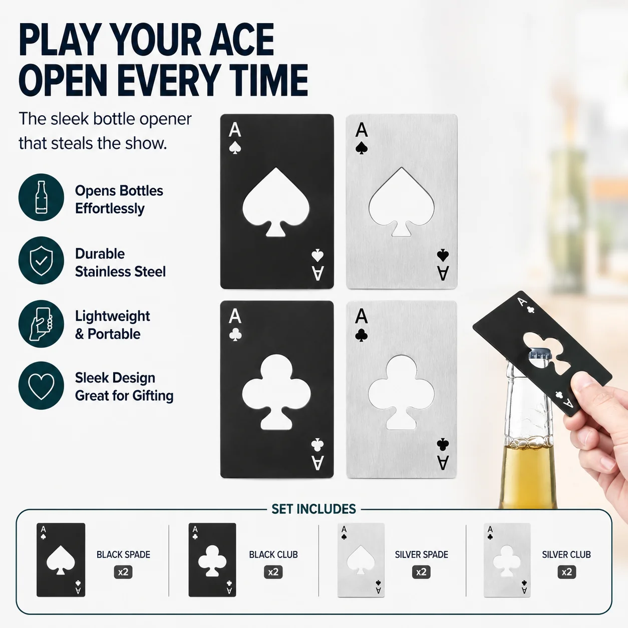 Ace Poker Bottle Opener - Image 8