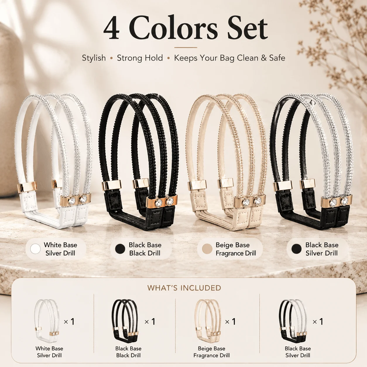 Anti-Slip Rhinestone Heel Straps - Image 11