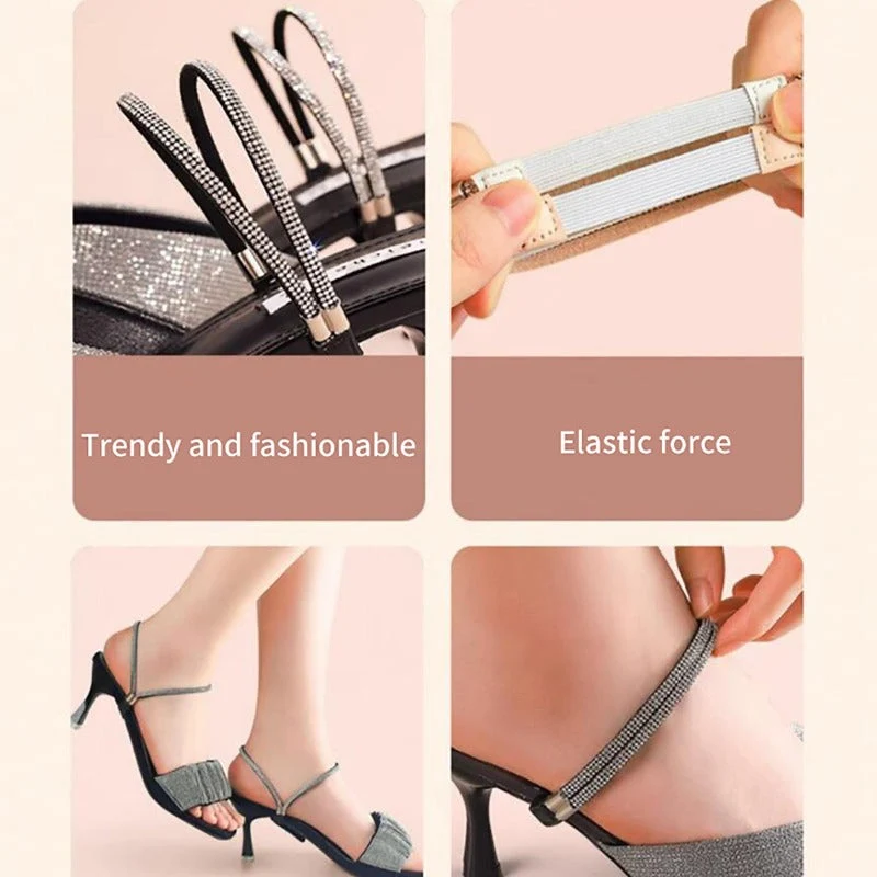 Anti-Slip Rhinestone Heel Straps - Image 2