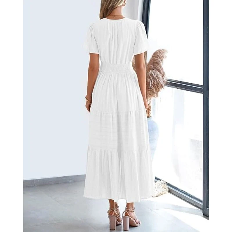 Boho V-Neck Maxi Dress - Image 14