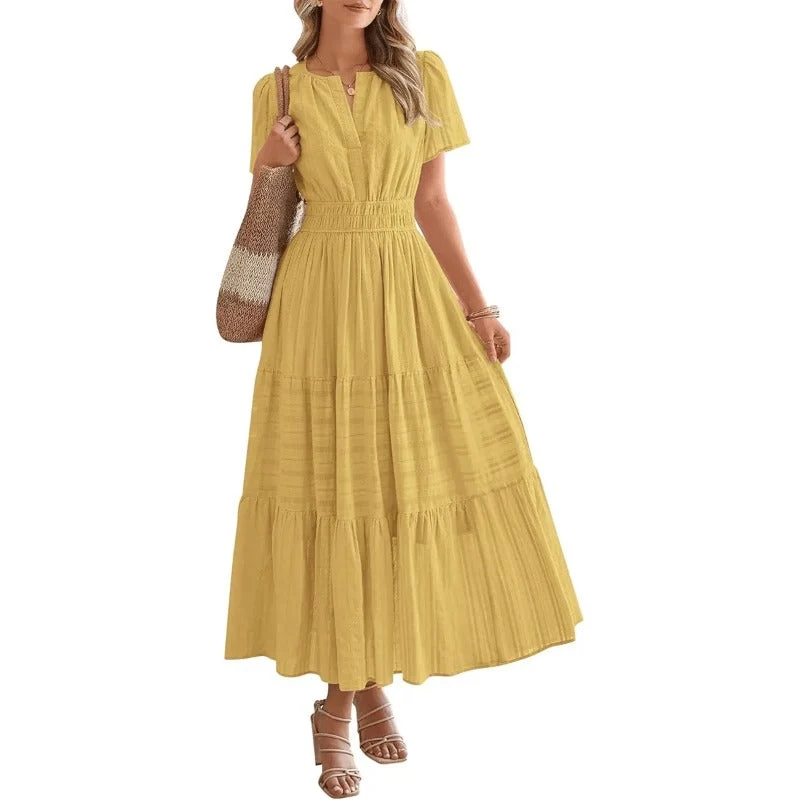 Boho V-Neck Maxi Dress - Image 4