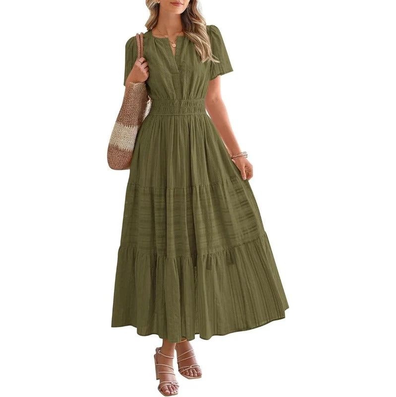 Boho V-Neck Maxi Dress - Image 5