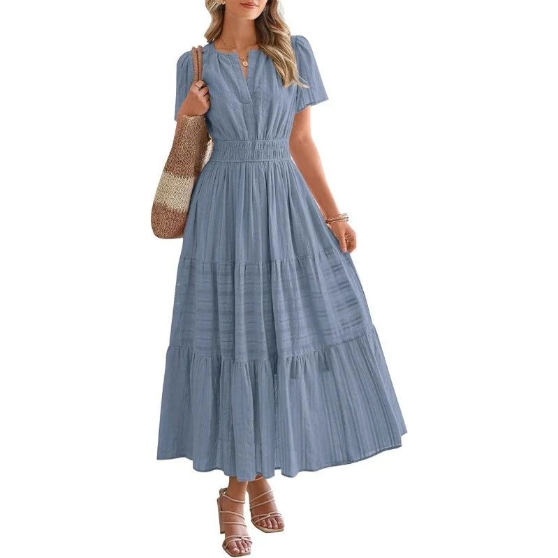 Boho V-Neck Maxi Dress - Image 9