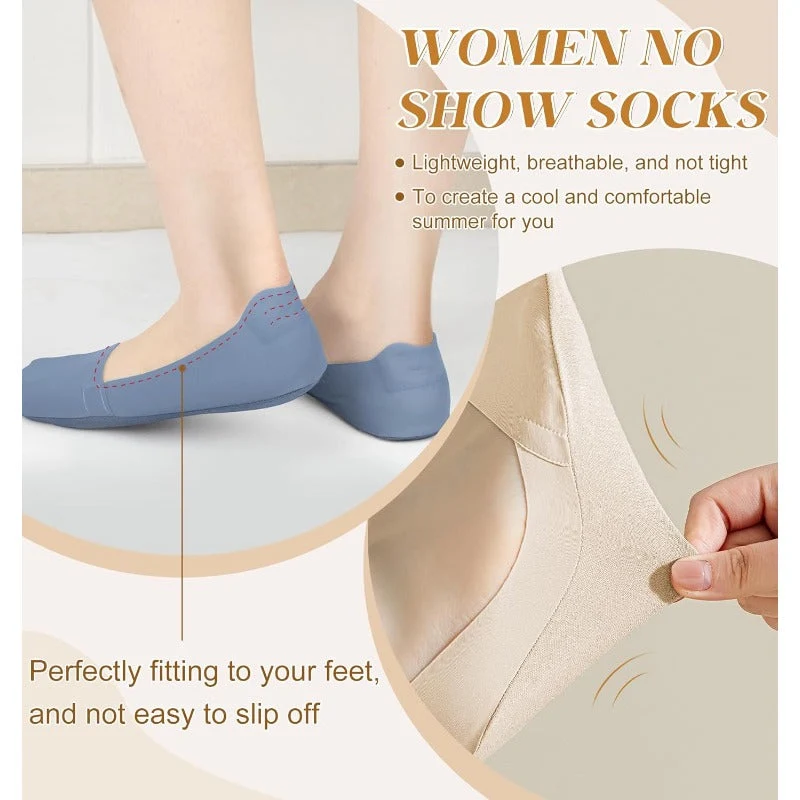 Breathable Cotton No-Show Socks - Image 2