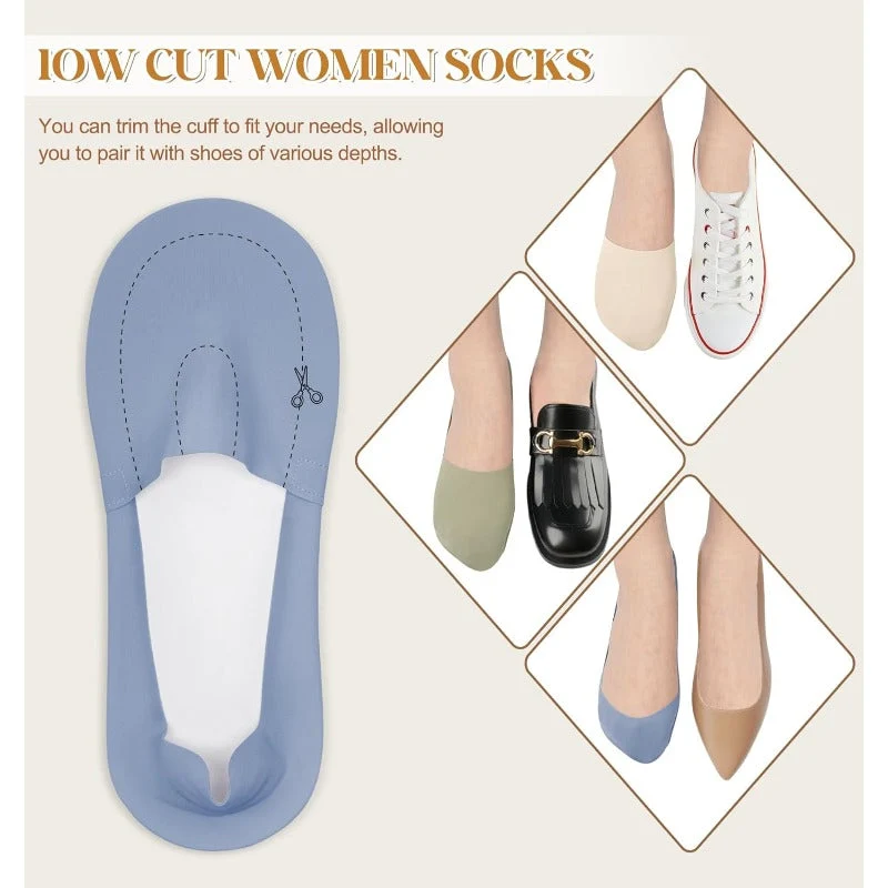 Breathable Cotton No-Show Socks - Image 3