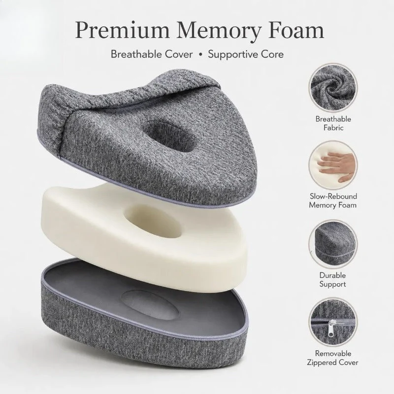 Contoured Memory Foam Knee Pillow - Image 2