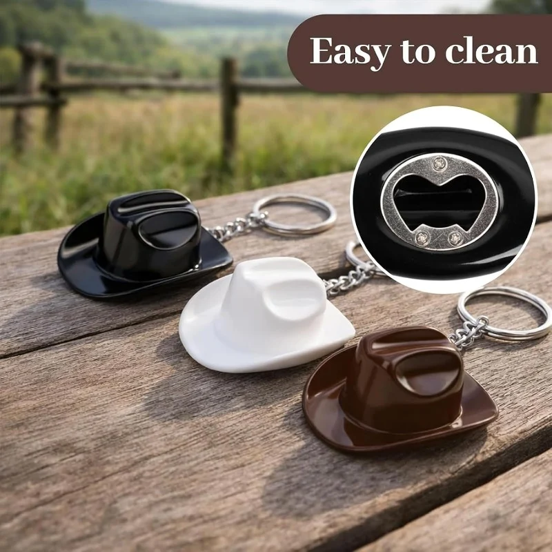 Cowboy Hat Keychain Opener - Image 2