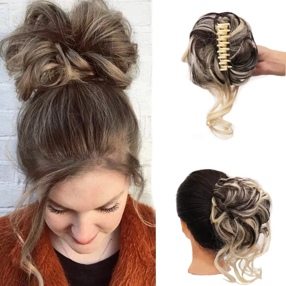 Curly Bun Hair Claw Clips - Image 11