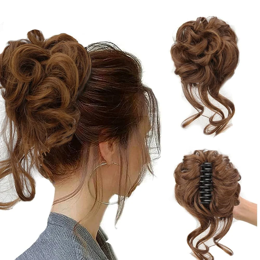 Curly Bun Hair Claw Clips - Image 12