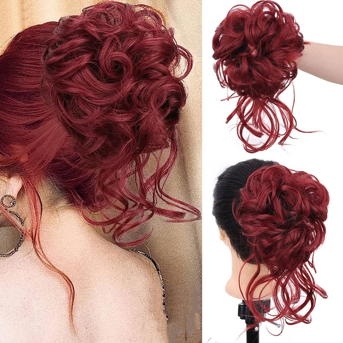 Curly Bun Hair Claw Clips - Image 13