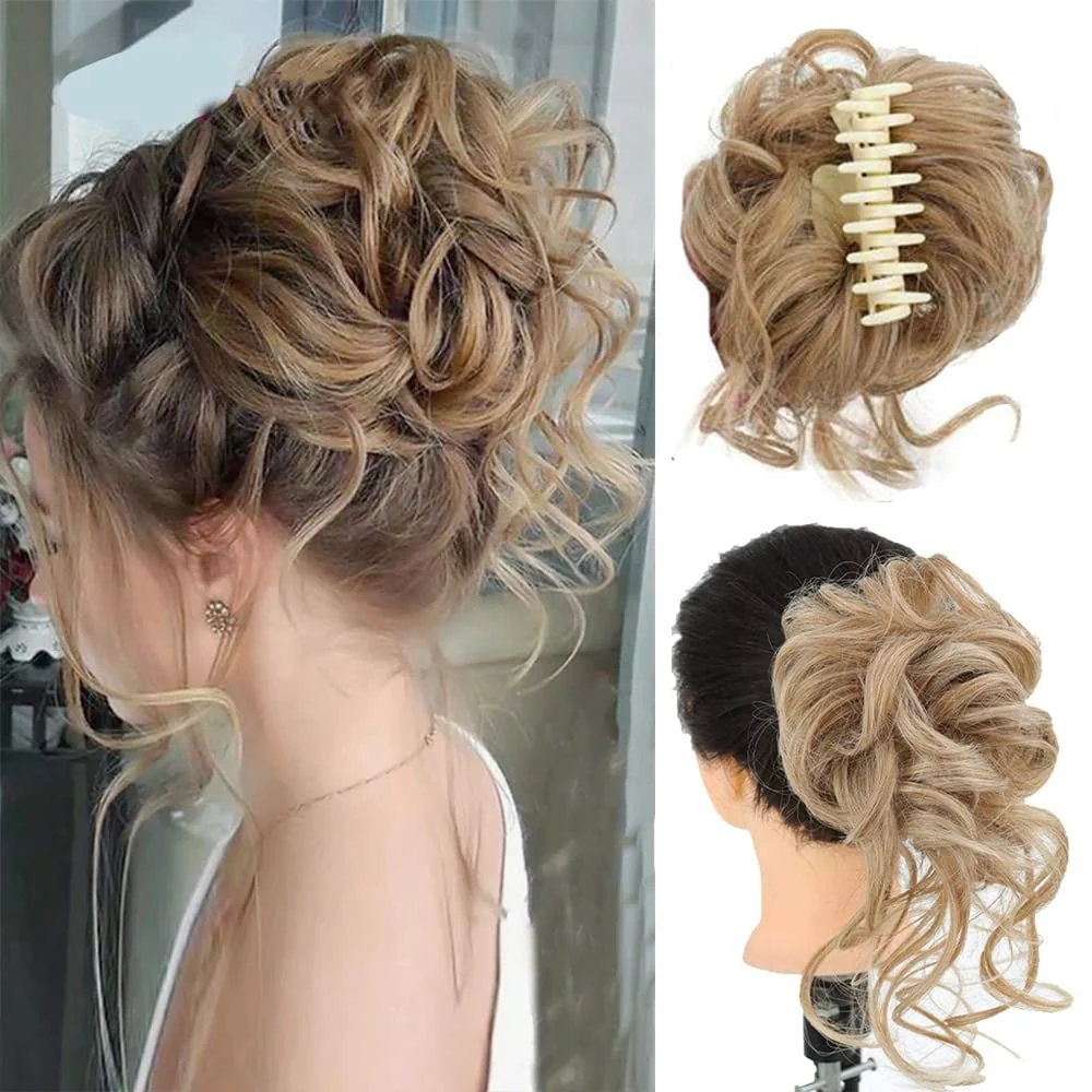 Curly Bun Hair Claw Clips - Image 18
