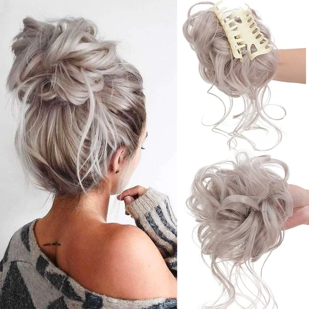 Curly Bun Hair Claw Clips - Image 21