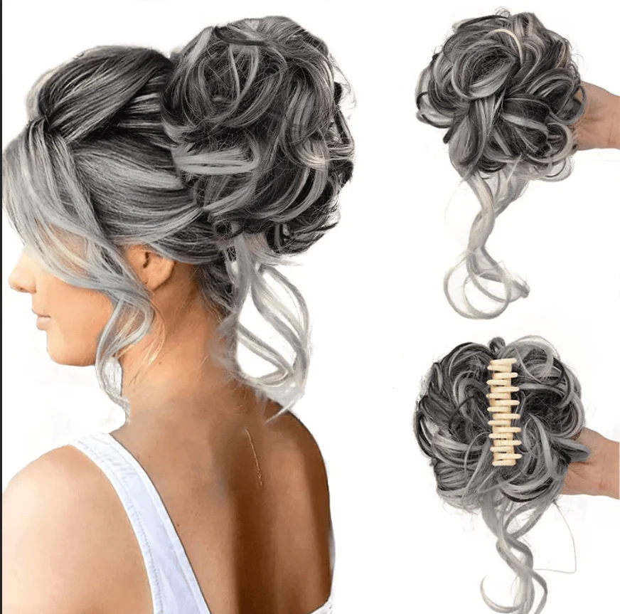 Curly Bun Hair Claw Clips - Image 22