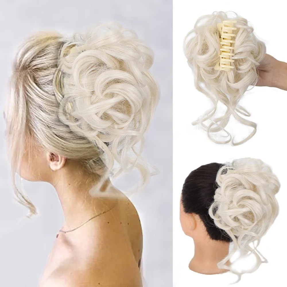Curly Bun Hair Claw Clips - Image 6