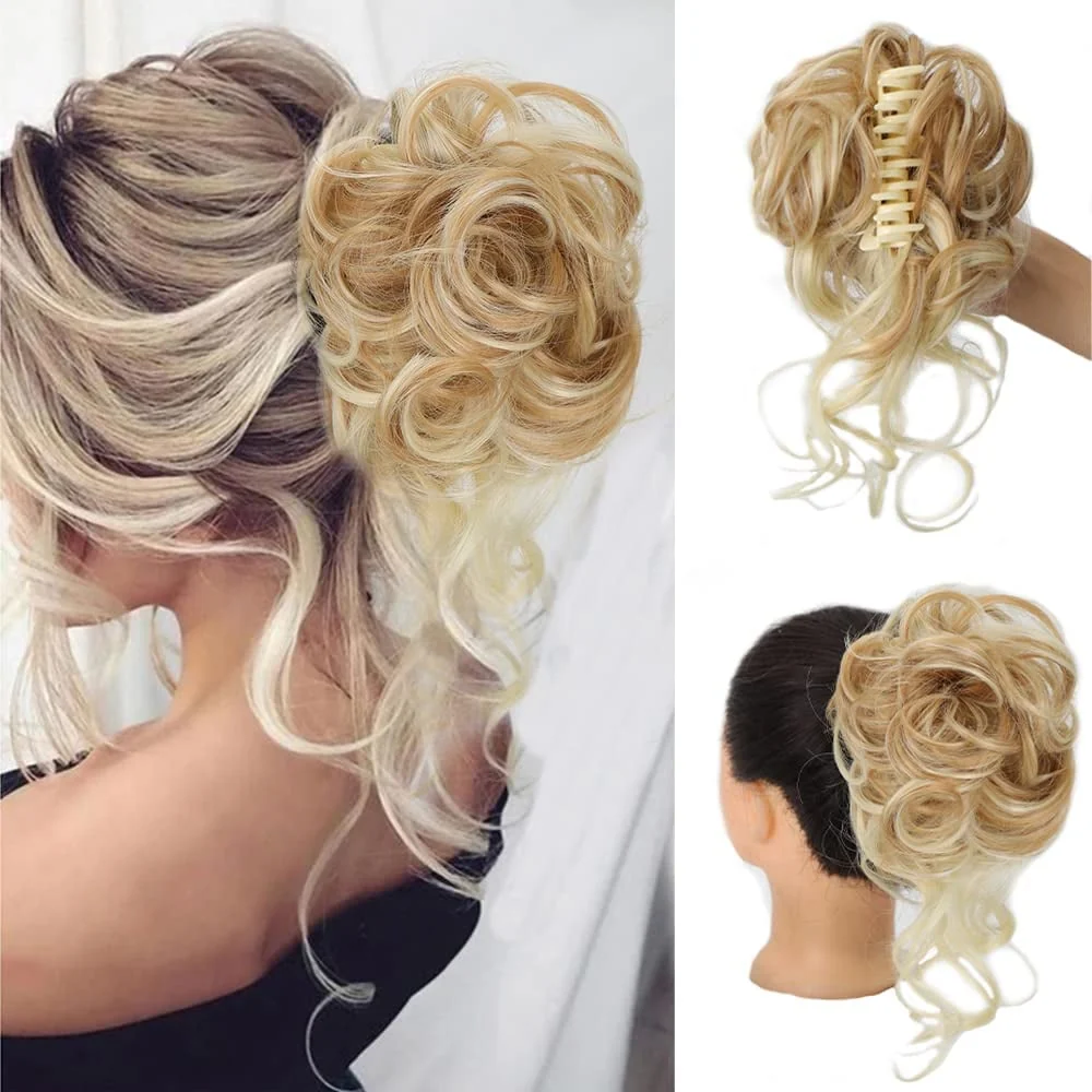 Curly Bun Hair Claw Clips - Image 7