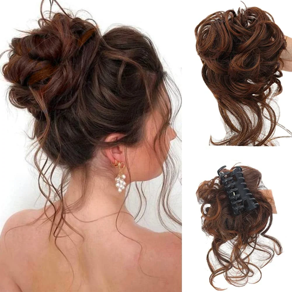 Curly Bun Hair Claw Clips - Image 8