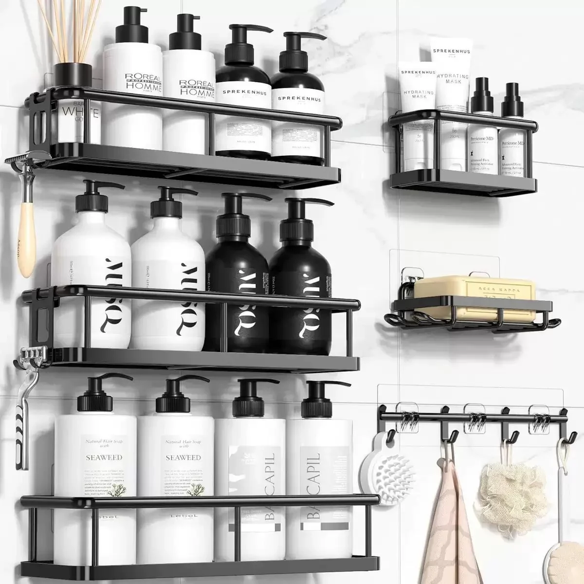 Drill-Free Shower Organizer Set - Image 8