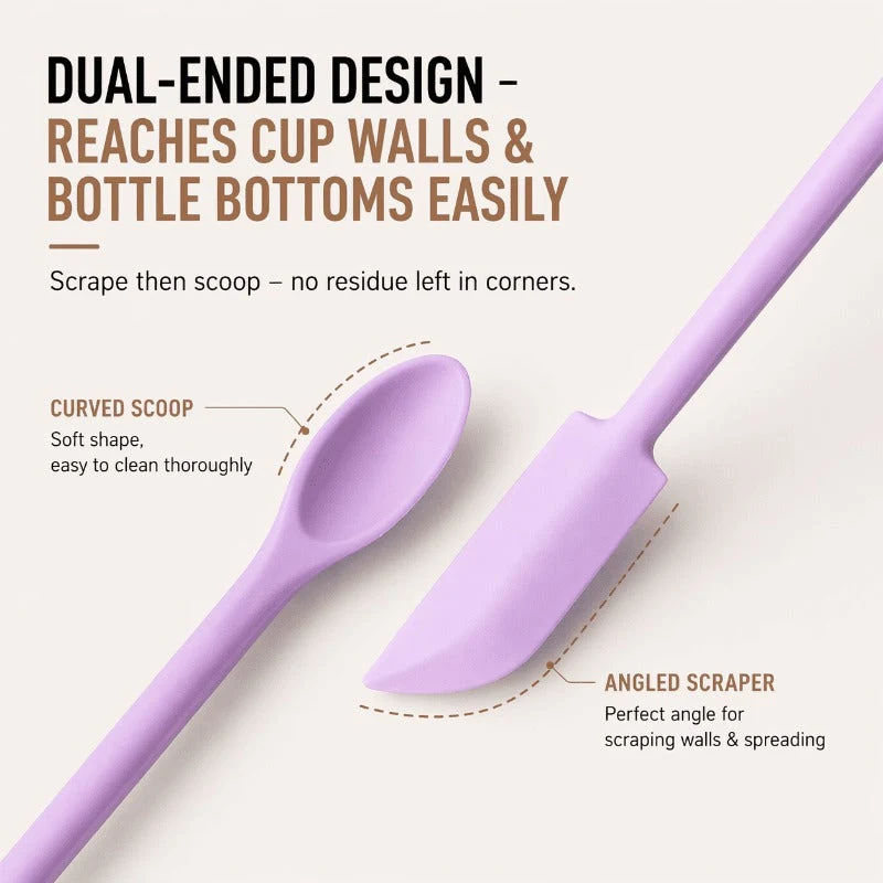 Dual-Ended Flexible Silicone Spatula - Image 4