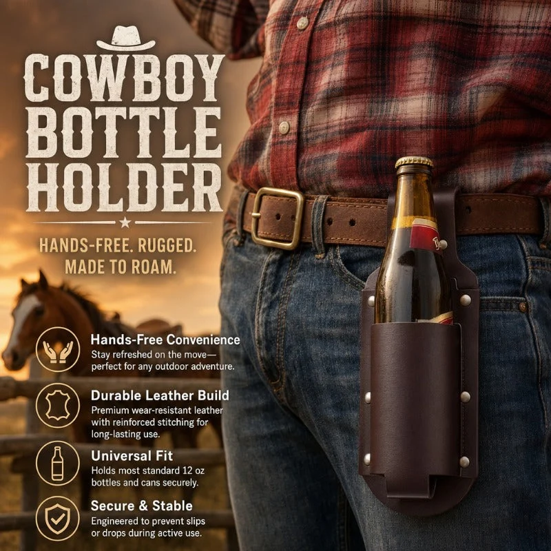 Durable Leather Beer Holster