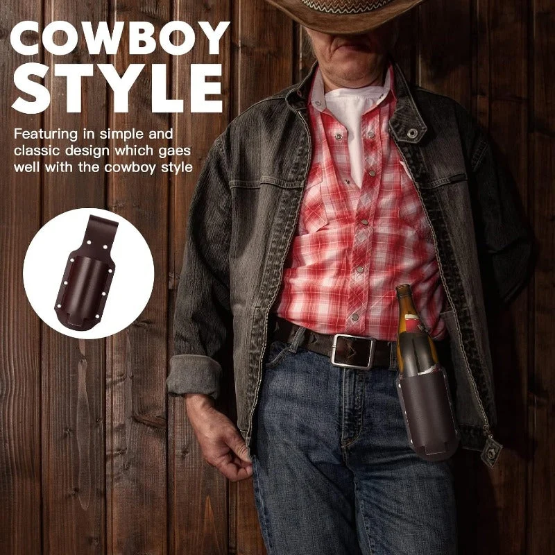 Durable Leather Beer Holster - Image 5