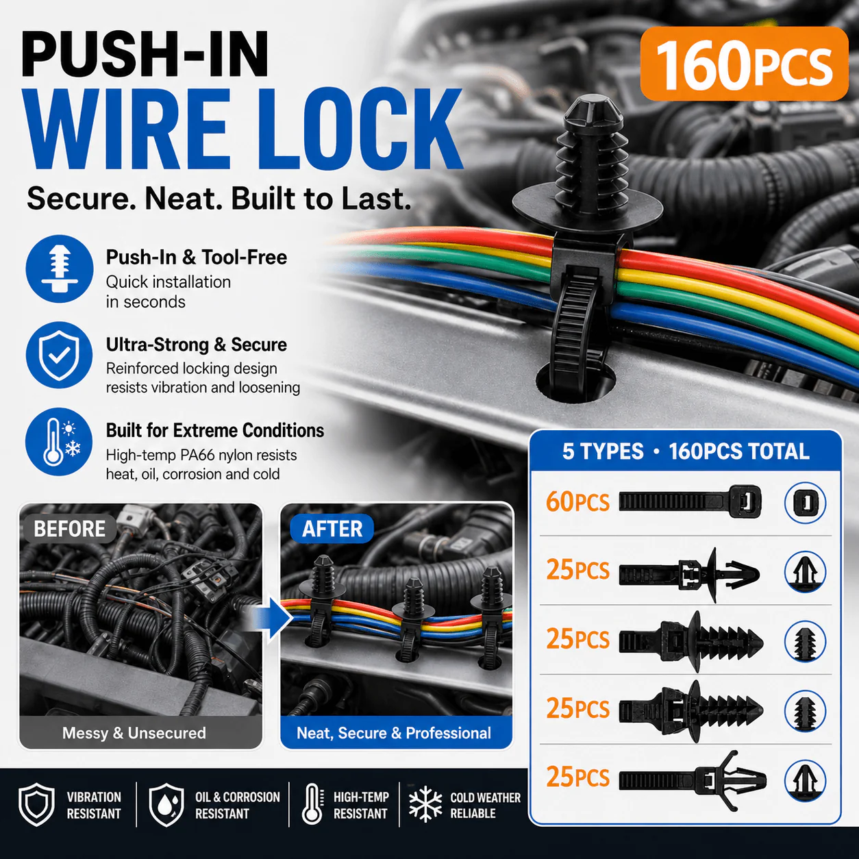 Durable Nylon PA66 Ties