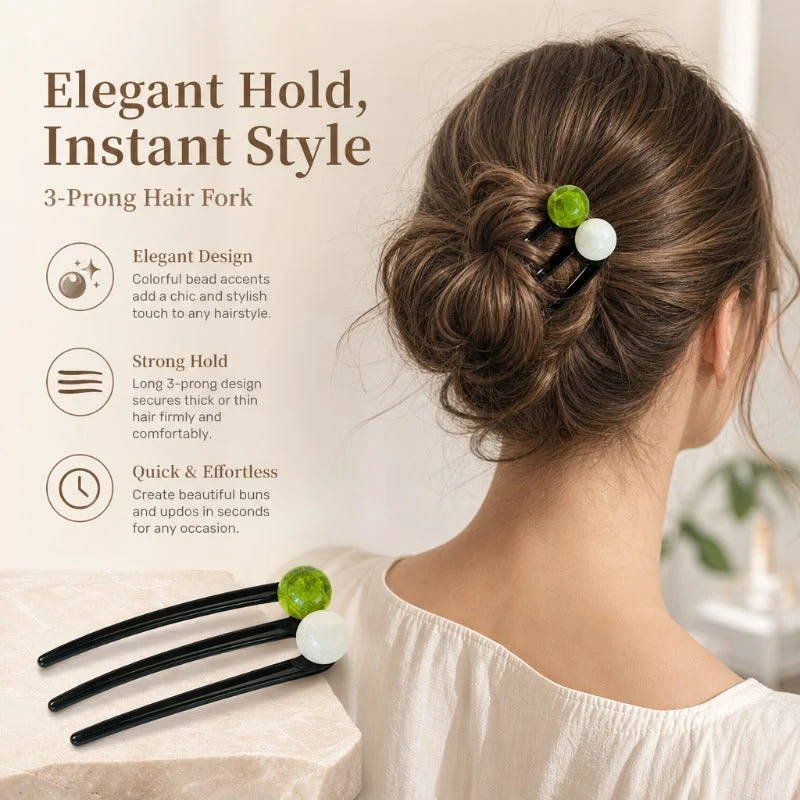Effortless Updo Hair Fork