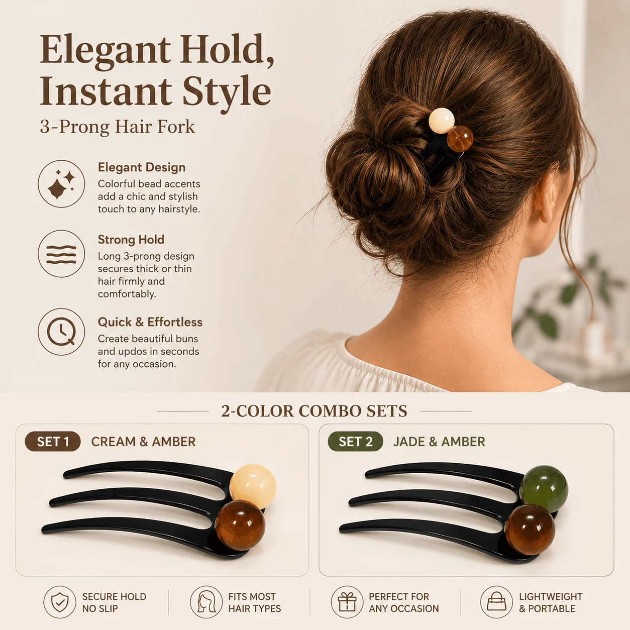 Effortless Updo Hair Fork - Image 10