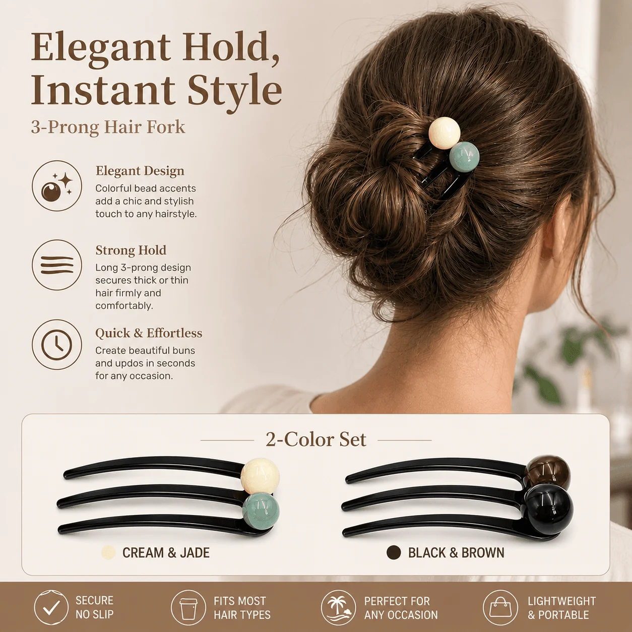 Effortless Updo Hair Fork - Image 11