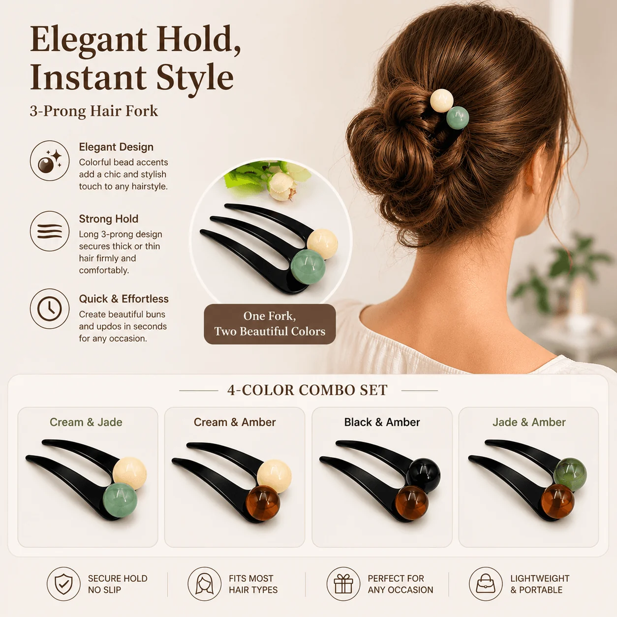 Effortless Updo Hair Fork - Image 12