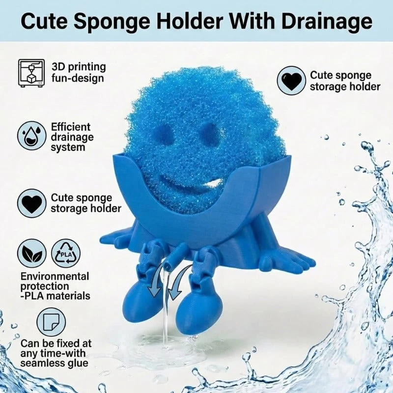Fast-Drying 3D Sponge Holder - Image 2