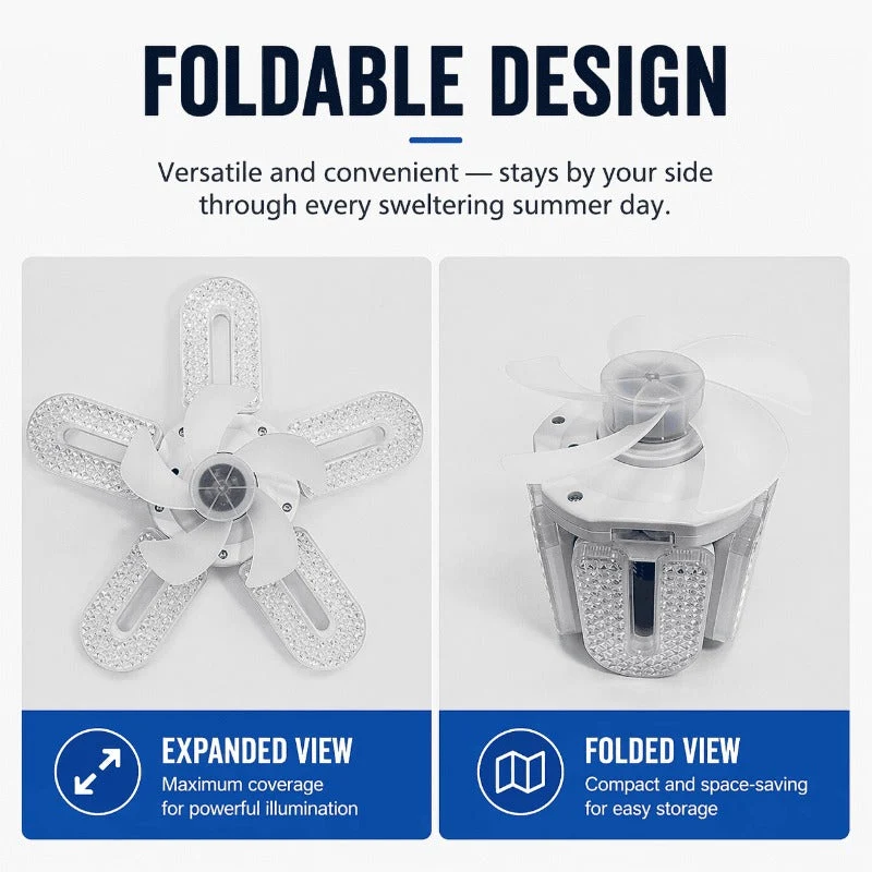 Foldable Crystal Fan Light - Image 3