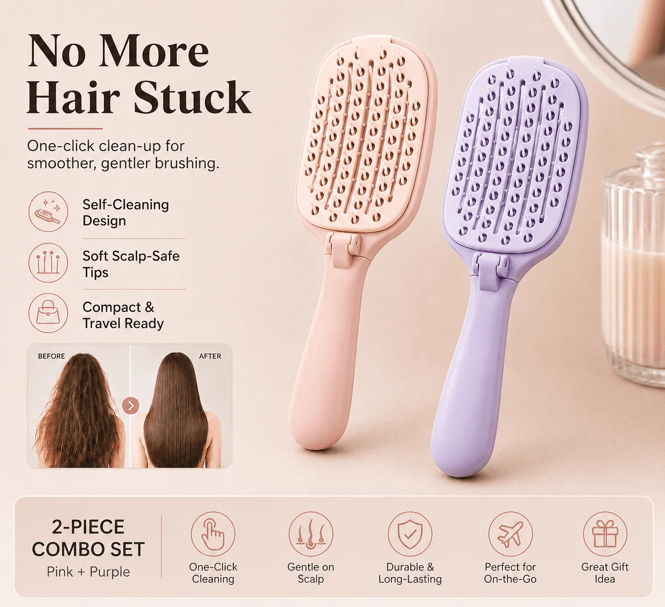 Folding Self-Clean Brush - Image 9