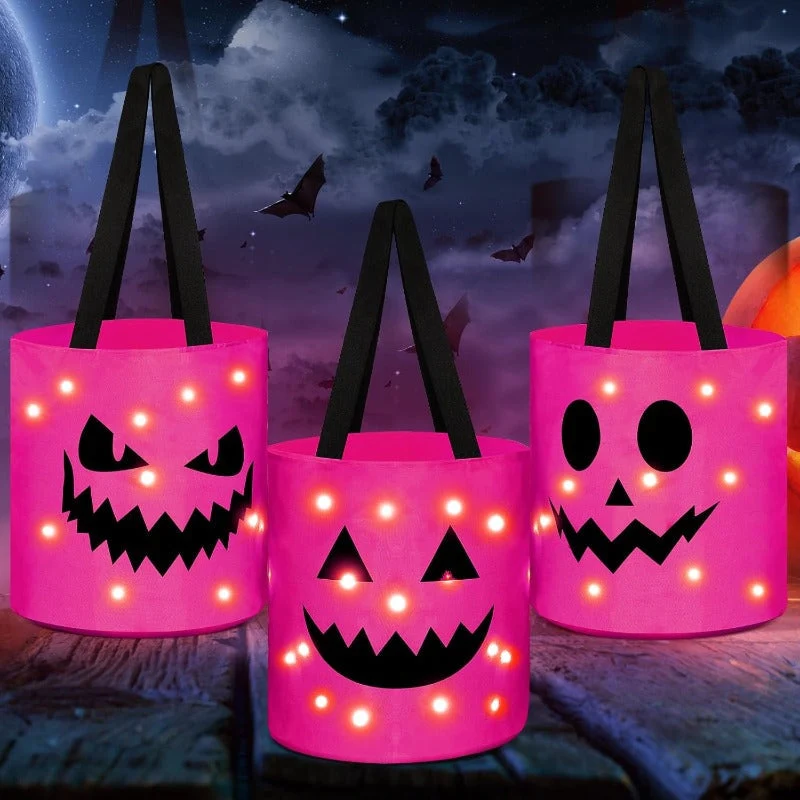 Halloween LED Pumpkin Candy Bags - Image 11