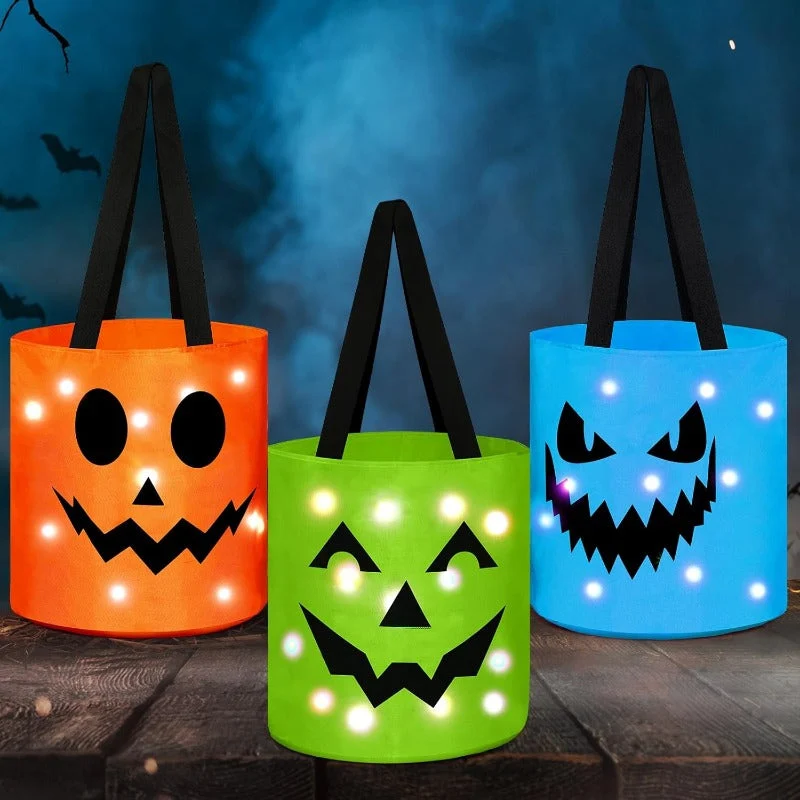Halloween LED Pumpkin Candy Bags - Image 12