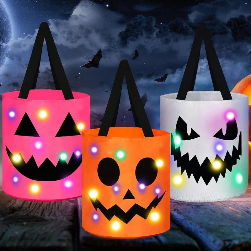 Halloween LED Pumpkin Candy Bags - Image 13