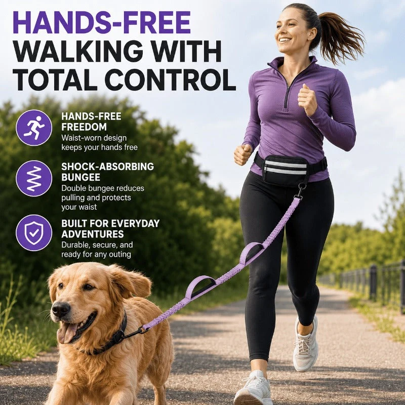 Hands-Free Running Leash Set