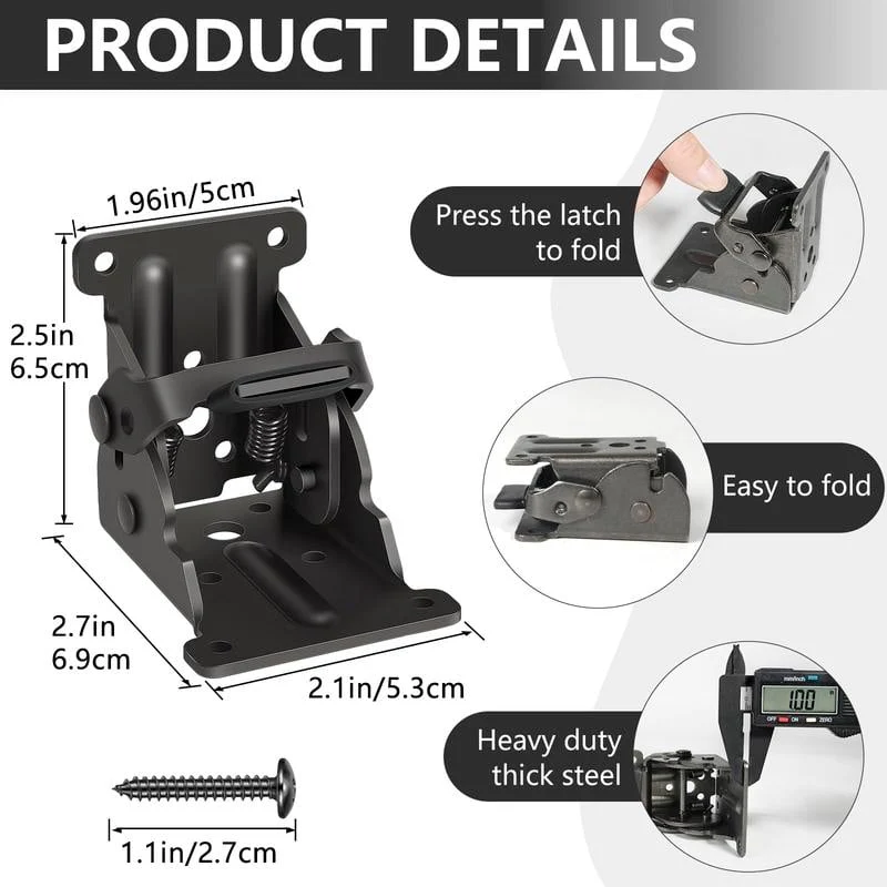 Woyuosn Self-Locking Folding Hinges for Furniture Support - Image 7